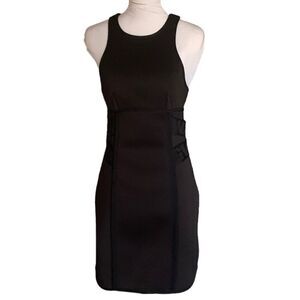 Alexander Wang H&M Black Neoprene Scuba Dress Sz 6